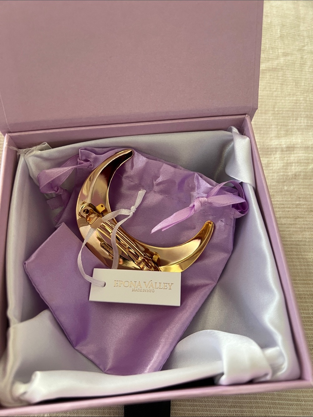 NWT/NIB Epona Valley Petite Crescent Barrette - NO LONGER IN PRODUCTION - Picture 3 of 4